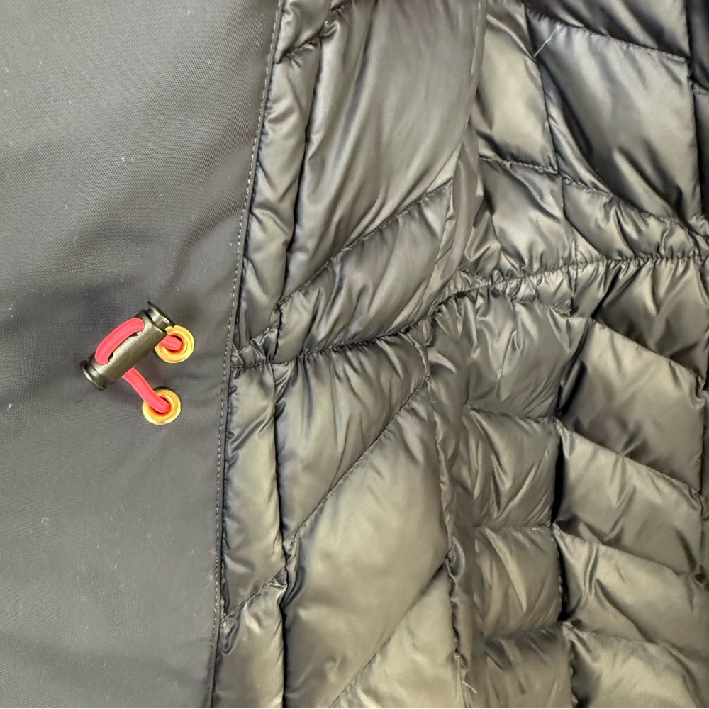 Bogner Navy Blue Hooded Parka EU 36 US 6 Gold Hardware Knee-Length - Picture 3 of 10